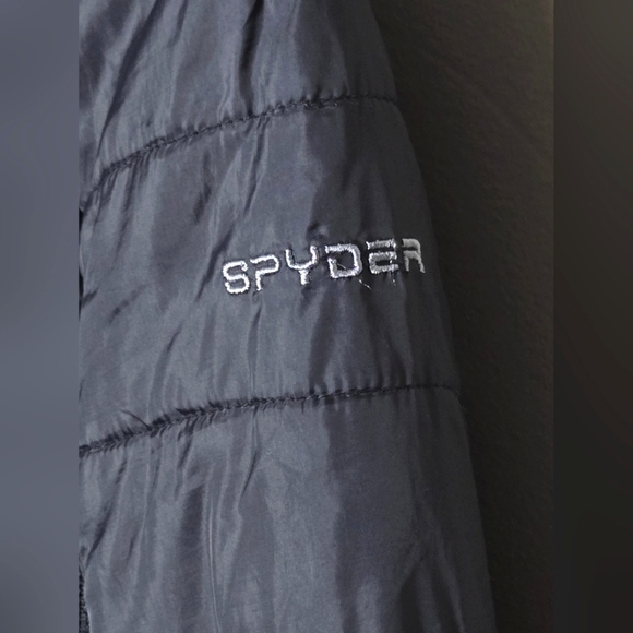 Women's Spyder ThermaWeb Quilted Hooded Gorcore Puffer Coat, Small - Picture 4 of 5